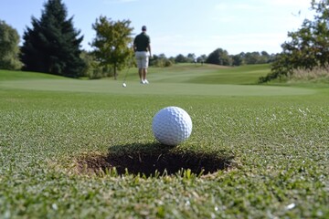 Golf Ball in the Hole, Perfect Shot