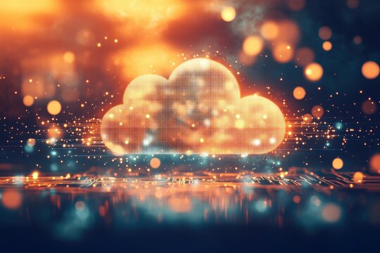 Cloud Technology Digital Art Visualization