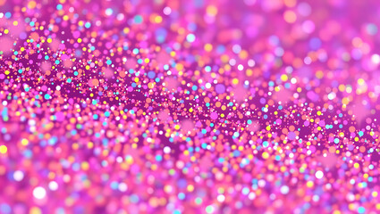 Glitter Pink Iridescent Background: Shimmering Abstract Texture for Celebration and Creative Design