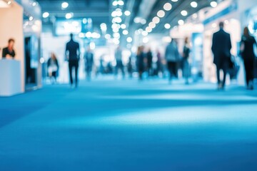 Blurred Business Exhibition Hall