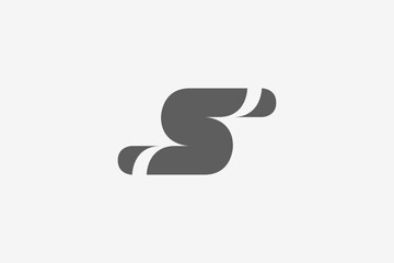 letter s bold  modern logo