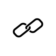 A Black And White Image Of A Link With A Link In The Middle