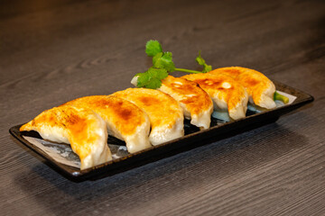 Grilled pot stickers