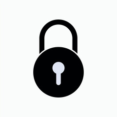 Padlock Icon. Locked Symbol - Vector. 