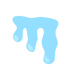 Kawaii handrawn water drop,splash isolated on white background, Water drops,