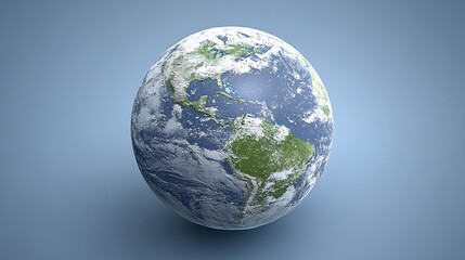 Fototapeta premium Earth globe, North and South America visible.