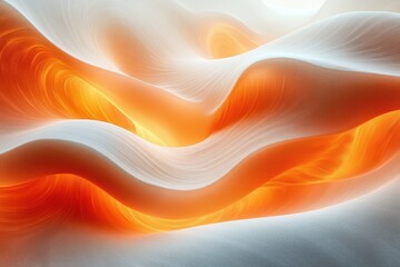 Obraz premium Waves of soft light illuminate flowing patterns in a serene landscape during the day