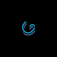 G letter logo icon isolated on dark background