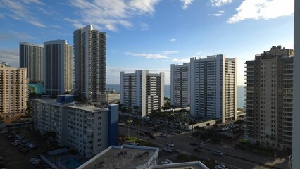 Luxury waterfront villas along the river in Hallandale Beach, Miami