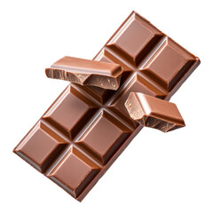 Delicious Milk Chocolate Bar with Broken Pieces