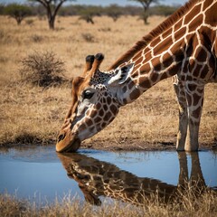 Obraz premium giraffe in the savannah
