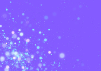 紫のキラキラした光の飛沫