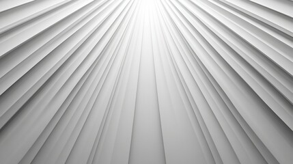 Obraz premium Abstract grayscale converging lines radiating from central light source, creating depth and perspective.