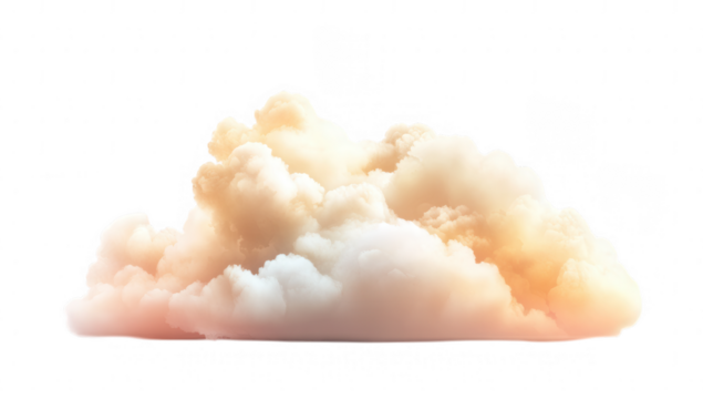 a soft fluffy cloud appears in a bright minimalistic setting emphasizing its gentle texture and warm hues. sense of calm and tranquility suitable for various creative projects