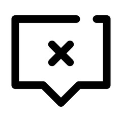 Obraz premium chat dashed line icon