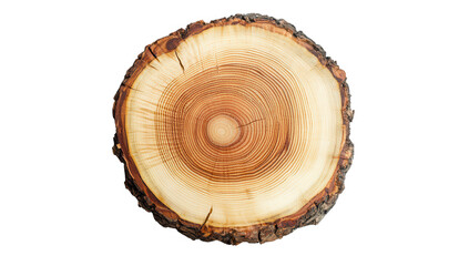 Obraz premium a cross-section of a tree trunk showcasing its rings texture and natural patterns often used for decorative purposes or as a symbol of nature's beauty and time
