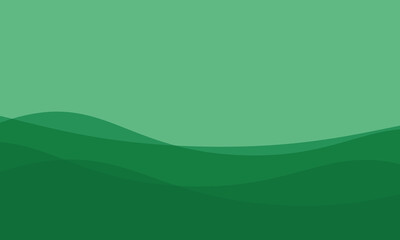 The vector background features a wavy green grass landscape, creating a natural, peaceful, and visually stunning design for digital artwork, decorations, and creative projects.

