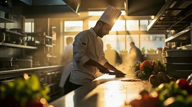 The chef expertly prepared a delicious meal, showcasing his culinary skills and passion for cooking.