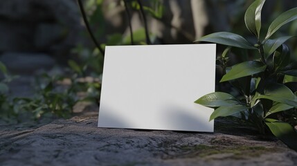Blank Square Mockup in Nature