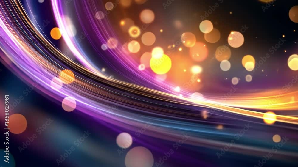 Poster abstract light and motion: a dynamic and visually stunning abstract composition featuring flowing li