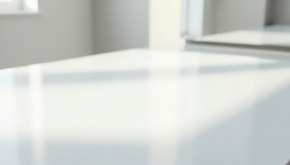 Bright, pristine white surface ideal for cosmetic shots, graphic, studio