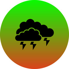 Cloud thunder Icon