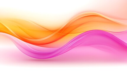 Obraz premium Abstract orange and pink wave background.