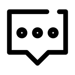 chat dashed line icon