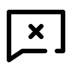 Obraz premium chat dashed line icon