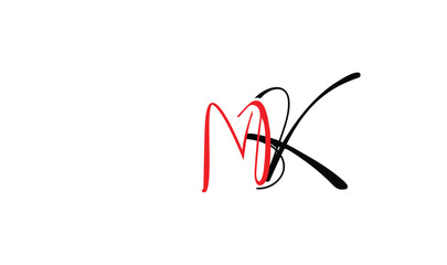 Mk Letter Logo design Vector Art, Icons, and Graphics	