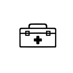 シンプルな薬箱のイラスト素材