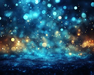 Fototapeta premium Mystical Bokeh Lightscape.