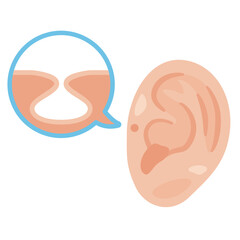 耳瘻孔のイラスト