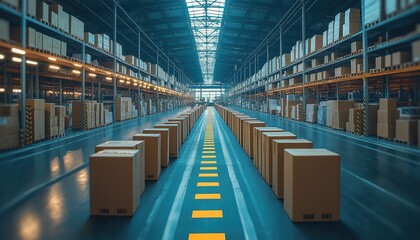 E-commerce Growth Modern Warehouse for Online Retail Order Fulfillment and Distribution