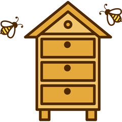 Bee Keeping lllustration