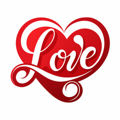 red heart with a ribbon