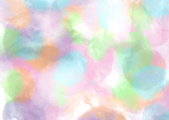 抽象的　水彩パターン　背景　素材