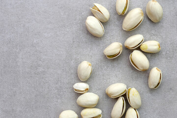 Roasted salted pistachios, delicious snack