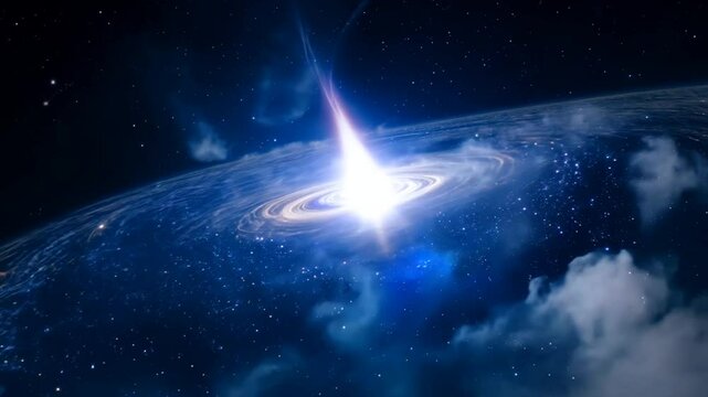 Pulsar Emitting Rhythmic Beams with Nebula Dust Clouds