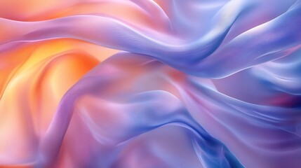 Obraz premium Smooth Pastel Gradient Abstract Digital Art with Fluid Forms