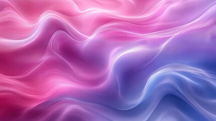 Obraz premium Smooth Pastel Gradient Waves in Contemporary Digital Art Style