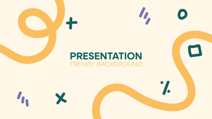 Modern minimalist cover presentation background design.