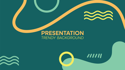 Modern minimalist cover presentation background design.