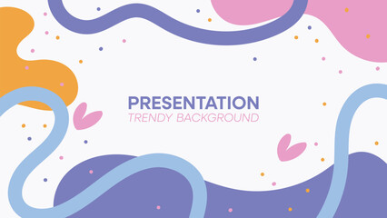Modern minimalist cover presentation background design.