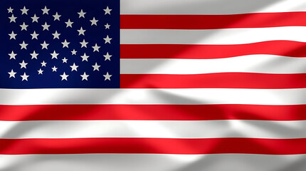 Obraz premium American flag background, exhibiting gentle soft light, diffused shadows, and subtle illumination. created by generative ai
