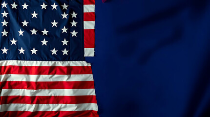 Fototapeta premium American flag background, exhibiting gentle soft light, diffused shadows, and subtle illumination. created by generative ai