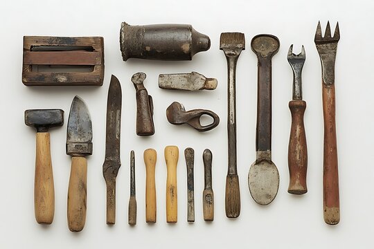 Vintage construction tools collection