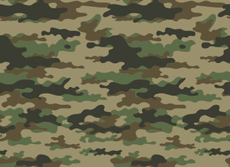 Fototapeta premium fashion stylish camouflage seamless pattern, army background vector illustration