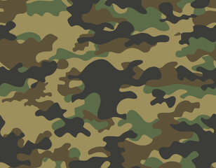 Fototapeta premium military camouflage pattern vector illustration repeat army texture for print