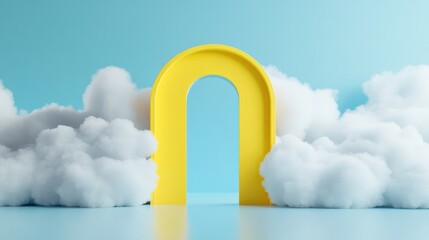 Archway in clouds
